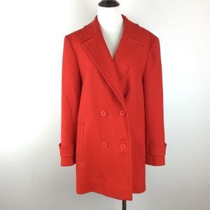 Pendleton Pea Coat Women’s Size 8 Red Vintage